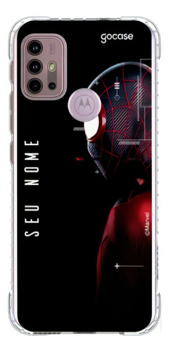 Capa Gocase Homem Aranha - Para Moto G10 G20 G30 Impacto Cor Transparente Spider-Man Perfil