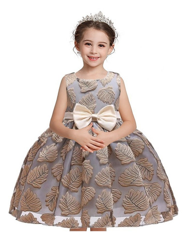 Vestido Elegante De Niña Fiesta Princesa Boda 3-11 Años