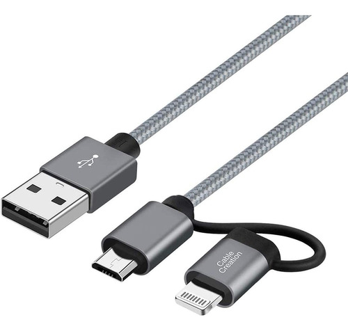  Certificacion Apple Mfi  2-en-1 Lightning Cable De Carga 