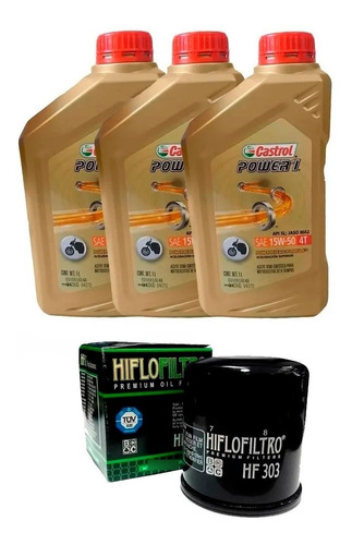 Kit Service Aceite + Filtro Honda Cbr 600 F2 F3 F4 Fas Motos