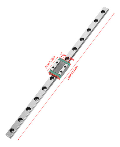 Riel De Movimiento Lineal, 1 GuĂa En Miniatura Lml9b, Corred