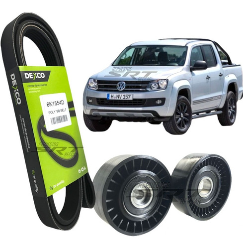 Imagen 1 de 4 de Kit Vw Amarok Vento 2.0 Tdi Correa Poli V Y Rodillos