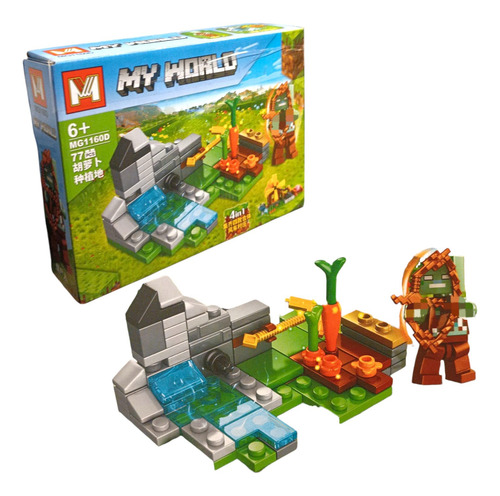 Bloques Para Armar My World Mediano Minecraft 77 Drowned Y Plantas
