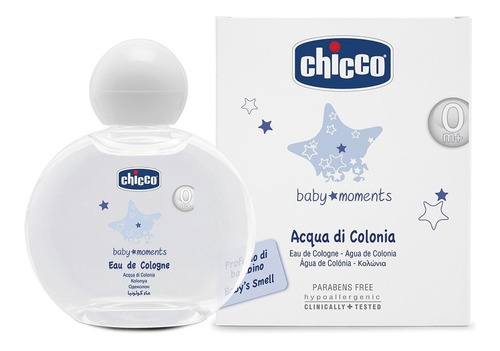 Agua Perfumada Baby Moments +0m Sem Alcool 100ml Chicco