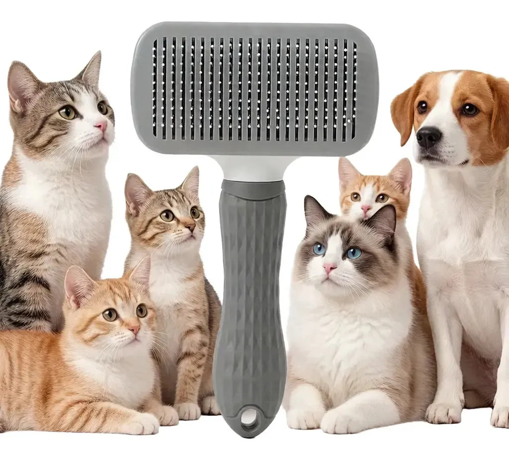 Cepillo autolimpiador para cabellos y nudos, suave con la piel ZIFENG Brush con masaje cuadrado