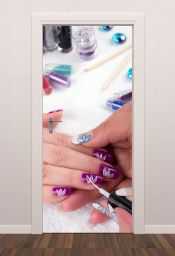 Imagem 1 de 8 de Adesivo Salão De Beleza Unhas Artística Quarto Sala