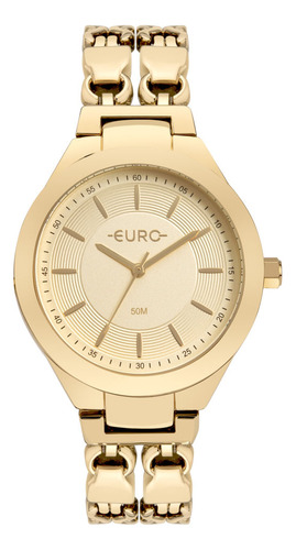 Relógio Euro Feminino Chains Dourado - Eu2035yun/4d