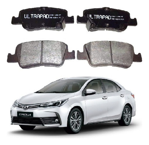 Pastilla Freno Trasera Toyota Corolla Nueva Linea 2014 2019