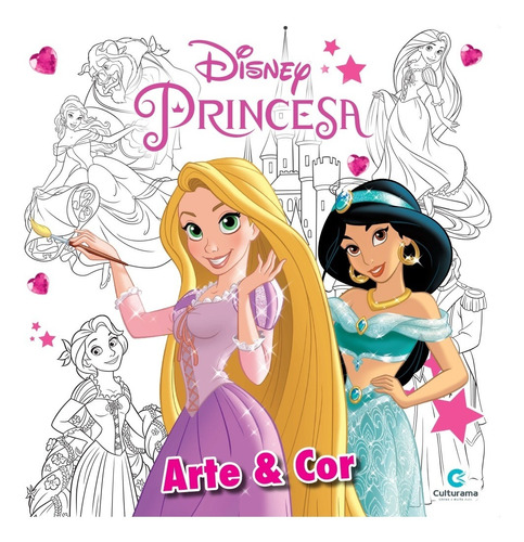 Livro Para Colorir Princesas Arte E Cor Da Culturama Novo