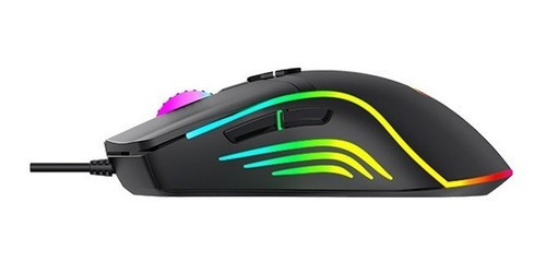 Imagem 4 de 4 de Mouse Gamer Havit Ms1026 Rgb 6.400 Dpi 7 Botões Preto