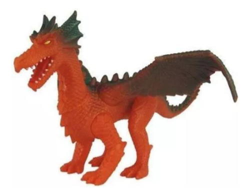 Dragão Dragon Island Dinossauro Em Vinil Articulado - Silmar