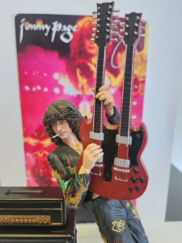 Jimmy Page Led Zeppelin Neca Toys 2006 Original Completo! (Usado)
