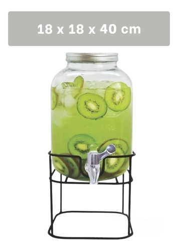 Pack3 Recipiente Funcional Dinamico De Vidrio Para Bebidas