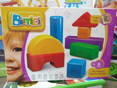 Bimbi Mis Primeros Bloques Apilables X 8 Piezas 6m+