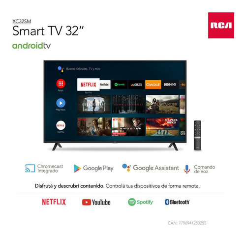 Smart TV RCA XC32SM LED Android TV HD 32" 100V/240V