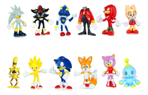 Paquete De 12 Figuras De Acción De Sonic Bammy