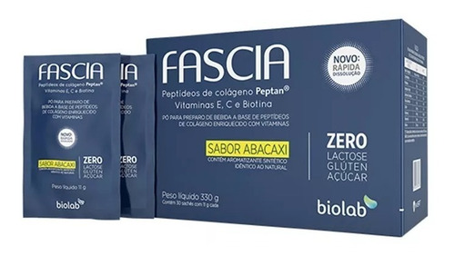 Fascia Colágeno C/30 Sachês Sabor Abacaxi