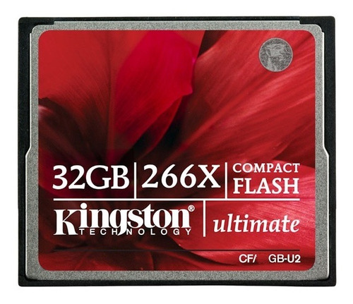 Cartão De Memória Cf Compactflash Kingston 32gb 266x