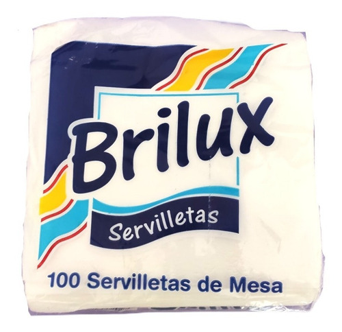 Imagen 1 de 1 de Bulto De Servilletas Cuadrada De Mesa 12x100 Brilux
