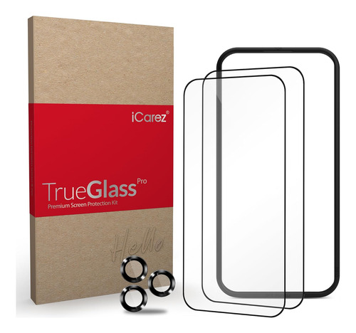 Pack De Protectores Icarez True Glass, Para iPhone 15, 9h