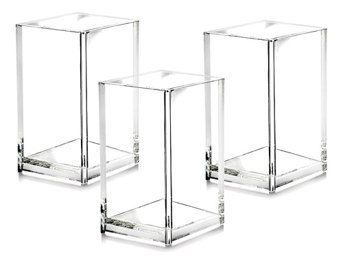 Cerpourt Paquete De 3 Soportes De Acrilico Transparente Para