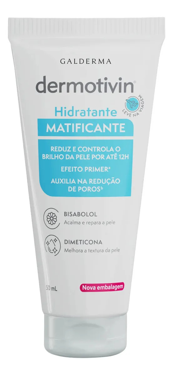 Hidratante Facial Matificante Dermotivin para Pele Oleosa 50ml