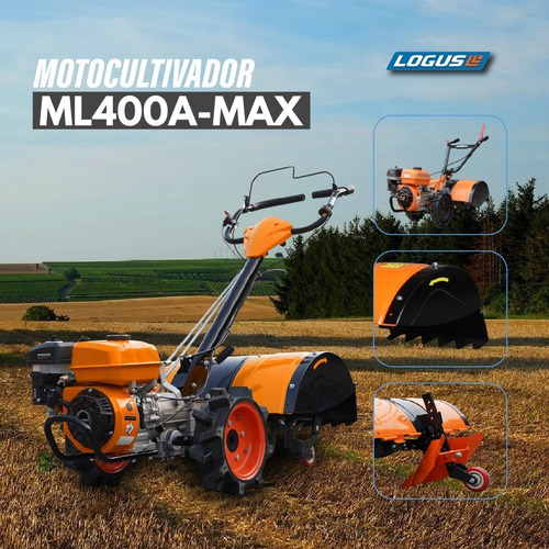 Imagen 2 de 3 de Motocultivador Rotovator Logus Ml400a-max - 7hp - Autoprop