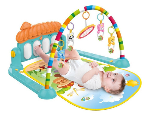 Imagen 4 de 10 de Gimnasio Piano C/ Actividades Luz Sonido Bebe Duende Azul Fu