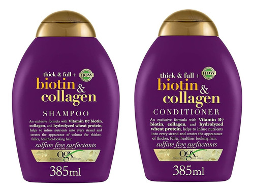 Ogx Champú Biotina Y Colágeno 13 Oz (13.0 Fl Oz) (paquete.