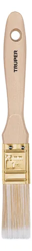 Brocha Cerdas Sintéticas,mango De Madera, Corte Recto, 1