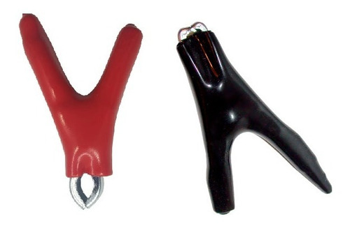 Pinza Cocodrilo Clip Bateria 50 Amp Par Rojo Y Negro