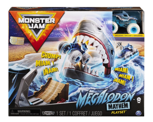 Monster Jam: Set De Juego 1/64 Megalodon