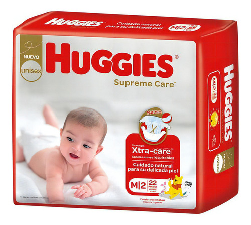 Pañales Huggies Supreme Care  M