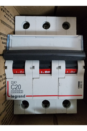 Interruptor Automatico 3p 20a 15ka Legrand Ref 409255