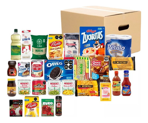 Despensa Empresarial Completa En Caja Con 27 Productos