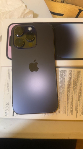 Apple iPhone 14 Pro (128 Gb) - Morado Oscuro Color Violeta Con 85% De Batería En Perfectas Condiciones 100 Original(no Reacondicionado) (Usado)
