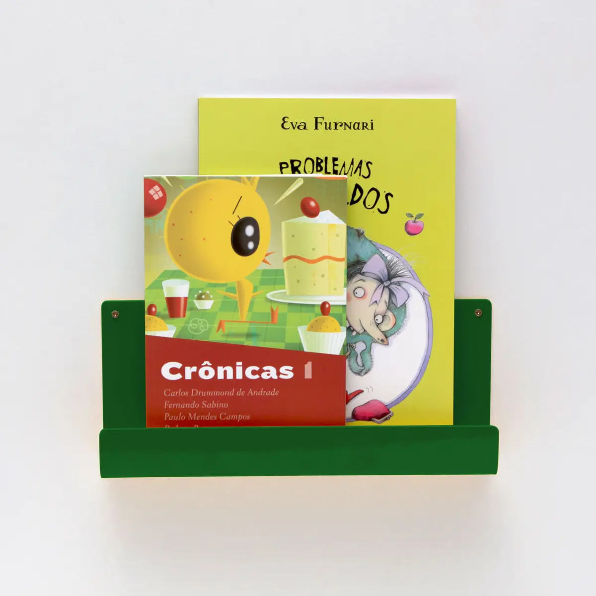 Organizador De Livros E Revisteiro De Parede Infantil Verde