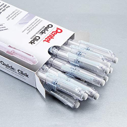 Lápis Mecânico Pentel Quick Click (0,5 Mm), Cano Cinza, Cai