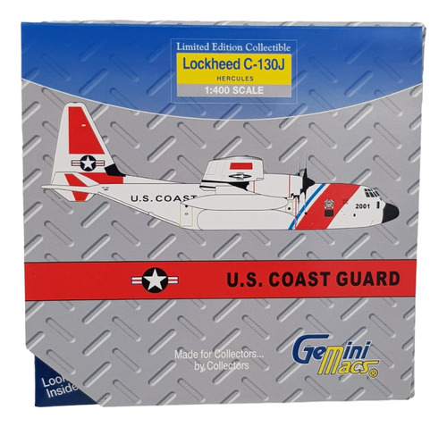 Avión Lockheed C-130j Hercules Us Coast Guard Escala 1:400