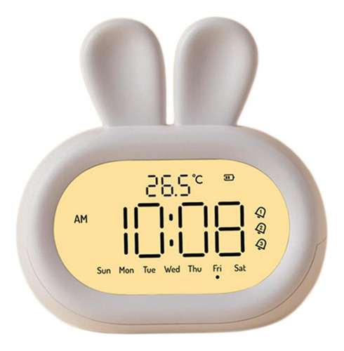 Reloj Despertador Digital Compatible Con Niños De Conejo,