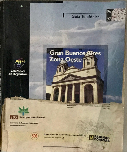 Guía Telefónica 1996/97 Zona Oeste Gran Buenos Aires