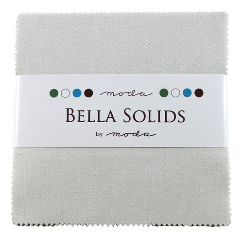 Bella Solids Feather White Moda Charm Pack By ; 42 - 5 ...