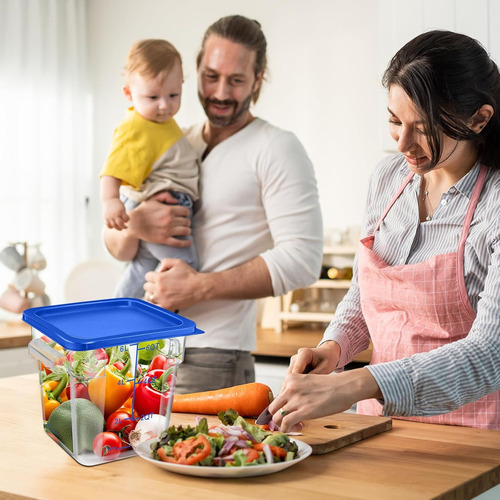Juego De 8 Recipientes De Almacenamiento De Alimentos Para N