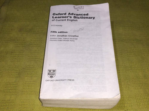 Oxford Advanced Learner´s Dictionary Of Current English
