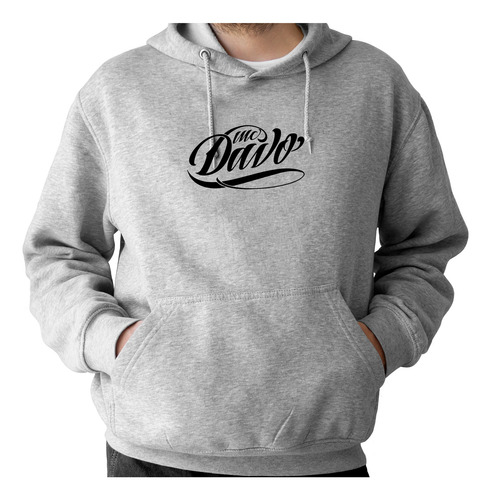 Sudadera Con Gorro Cantante Mc Davo, Diseño En Espalda