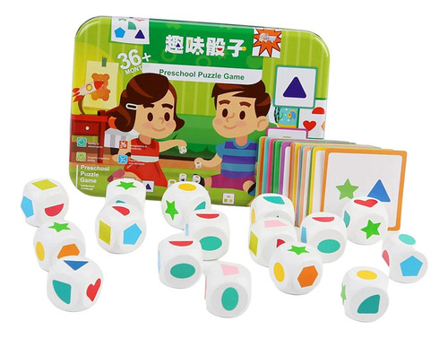 Bh Juego De Dados Montessori Con 20 Cartas, Juguete