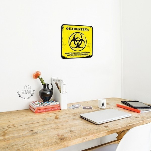 Cartel de pared Quarantine Zombie, nombre de dibujos animados: Quarantine