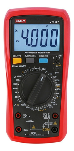 Uni-t Multímetro Tester Automotriz Profesional Ut105+ Rms