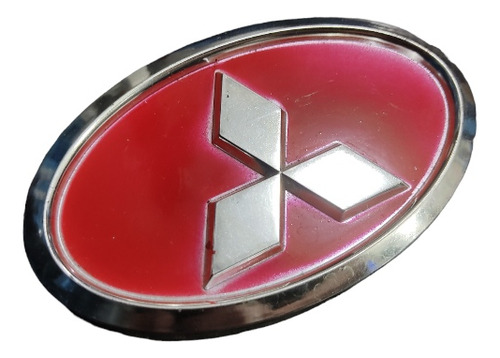 Emblema Logo Insignia Mitsubishi Diamante Delantero Rojo