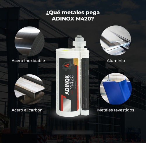 Imagen 2 de 2 de Adinox® M420, Adhesivo Mma Color Ambar, Curado Medio